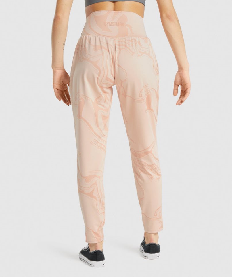 Women's Gymshark GS Power Bottoms Jogger Coral | NZ 8CFJXN